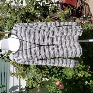 Velvet brand, sweater, med, black and white